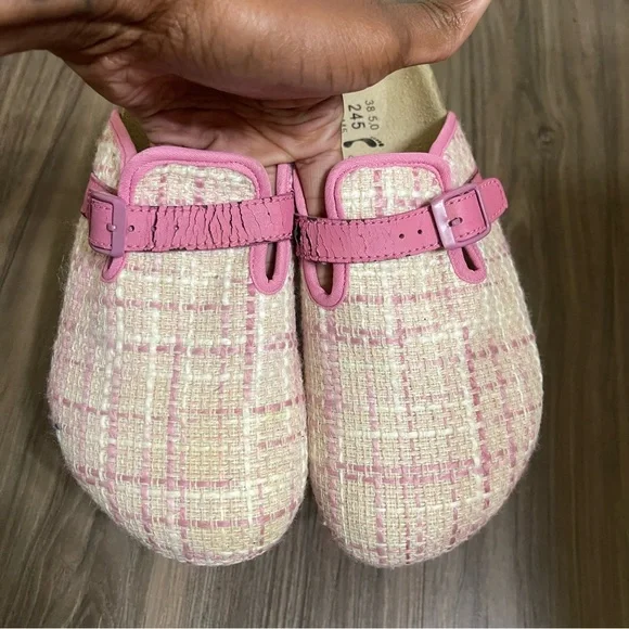 Birkenstock, Betula Woven Plaid Clogs - Picture 4 of 16